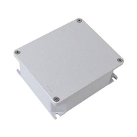 Коробка ответвительная алюминиевая окрашенная,IP66, RAL9006, 294х244х114мм