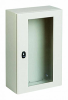 Шкаф 800х600х400мм с прозрачной дверью без монтажной платы, серия S3D