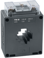 Трансформатор тока 150/5А 5ВА кл.0,5 под шину разм. до 30х10(30х10)мм под диам.кабеля 20 мм серия ТТИ- 30