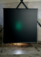 Экран «GAZELLE» 2000х2000 мм c темно-зеленой защитной шторой 1700х2000х0,4 мм «GREEN-9».
